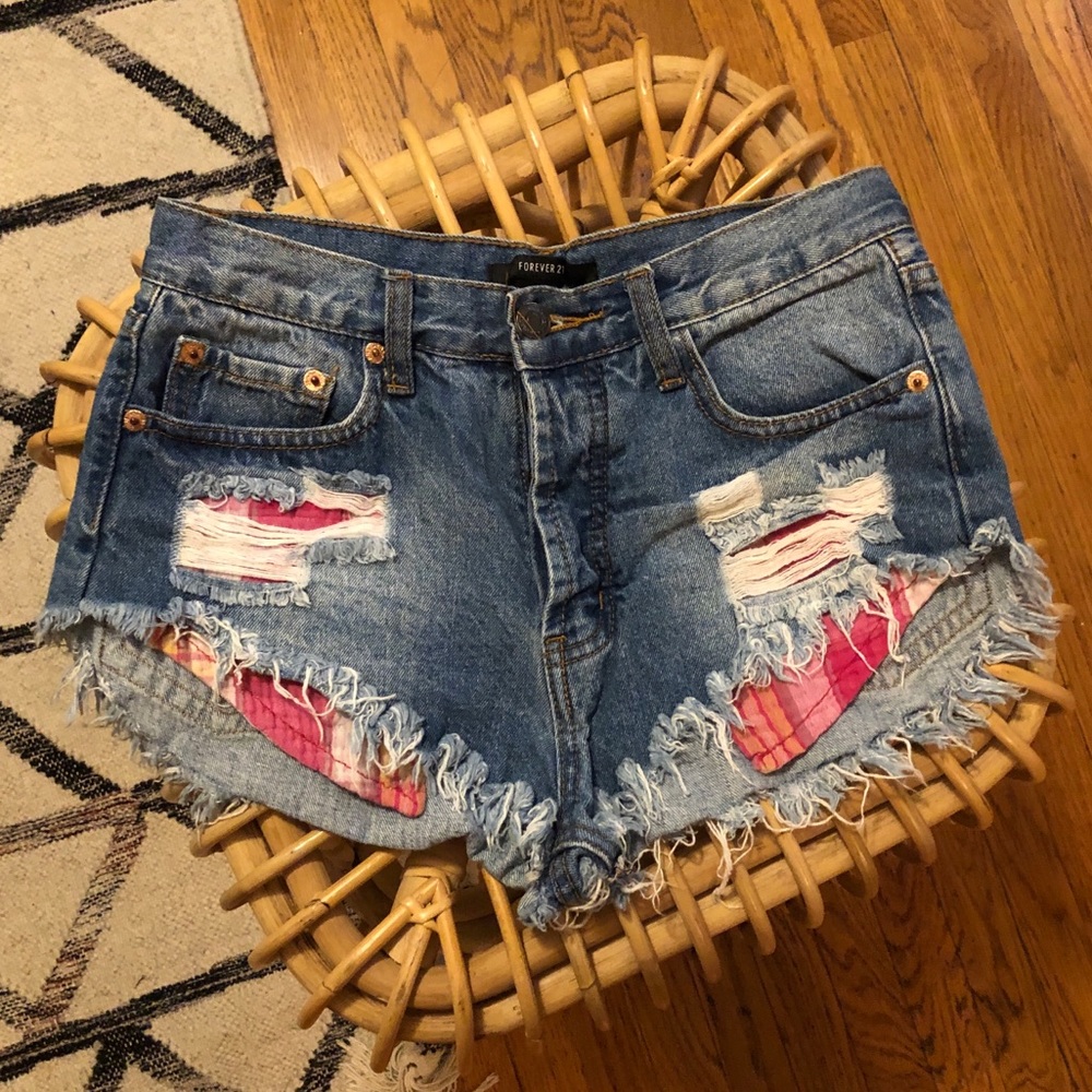 F21 ripped shorts